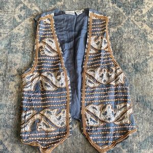 VINTAGE 70’s boho vest size SMALL ~Festval Wear~